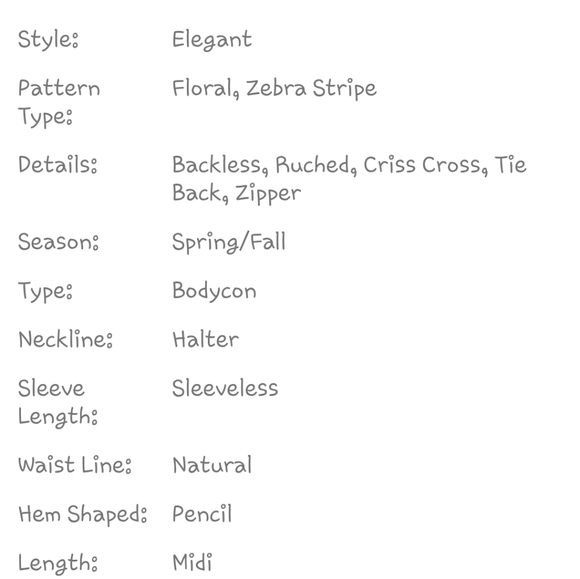 Womens Zebra Halter Dress in Browns in Womens Large - Picture 4 of 5